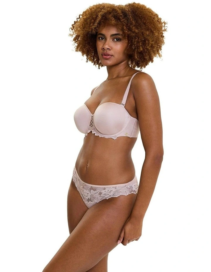 Arum Prima Padded Convertible-to-Strapless Bra With Lace in Beige Taupe image 3