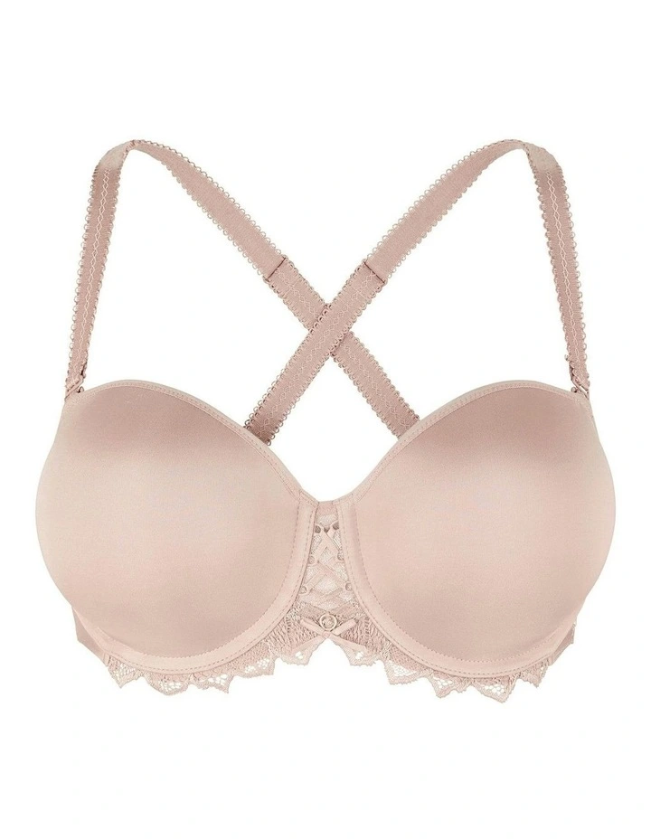 Arum Prima Padded Convertible-to-Strapless Bra With Lace in Beige Taupe image 5