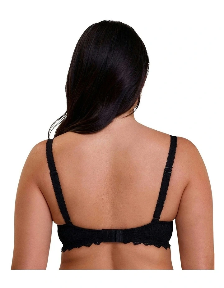 Arum Prima Wired Spacer T-Shirt Bra With Lace in Black image 2