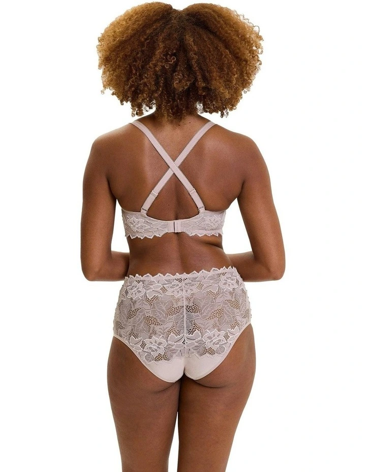 Arum Prima Wired Spacer T-Shirt Bra With Lace in Beige Taupe image 4