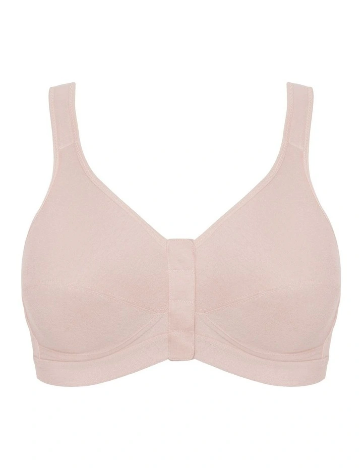 Comfi Cotton Wirefree Front Open Bra in Blush image 7