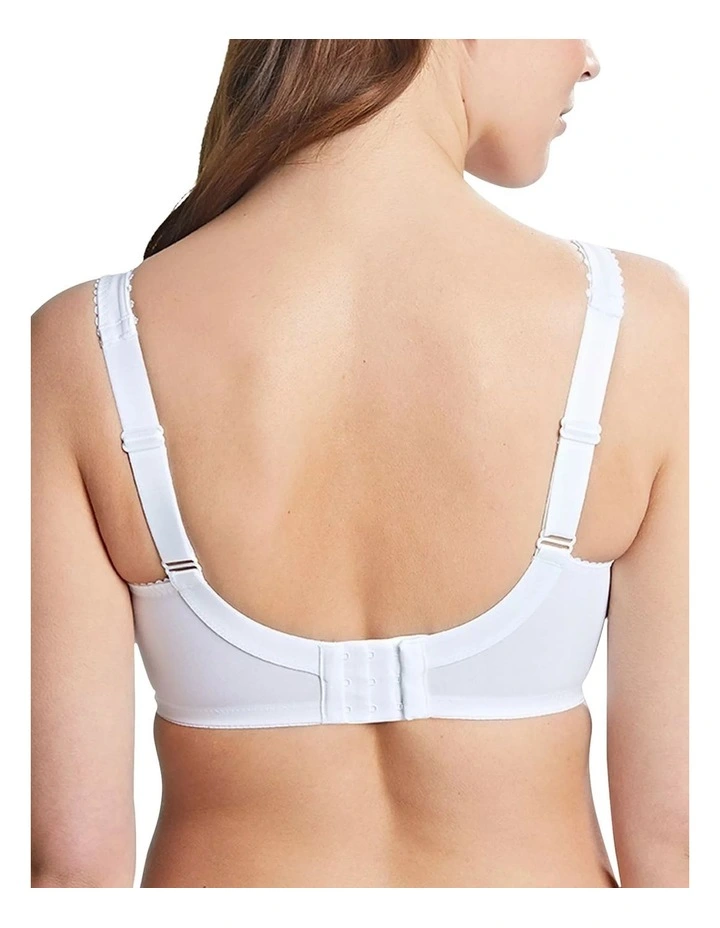 Grace Wirefree Cotton Full Cup Support Bra in White image 2