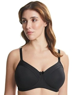 Maisie Lightly Padded Wirefree T-Shirt Bra in Black