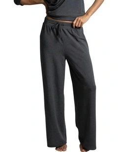 Alexa Modal Wide Leg Lounge Pant in Dark Grey