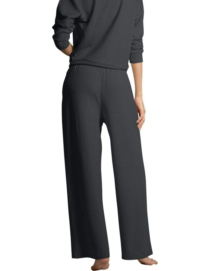 Alexa Modal Wide Leg Lounge Pant in Dark Grey image 2