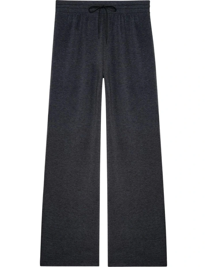 Alexa Modal Wide Leg Lounge Pant in Dark Grey image 5