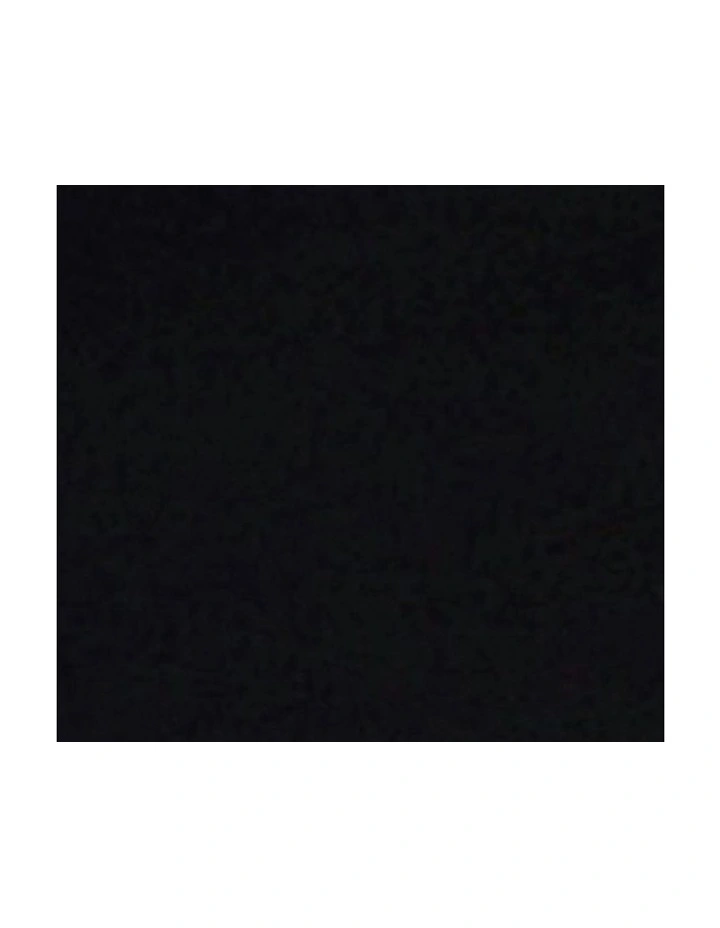 Ava Jersey Plunge Neck Long Beach Dress in Black image 7