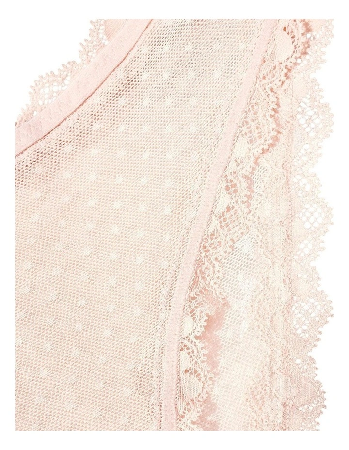 Bella Lace Trim Low-Rise Hipster Brief in Poison Pink image 6