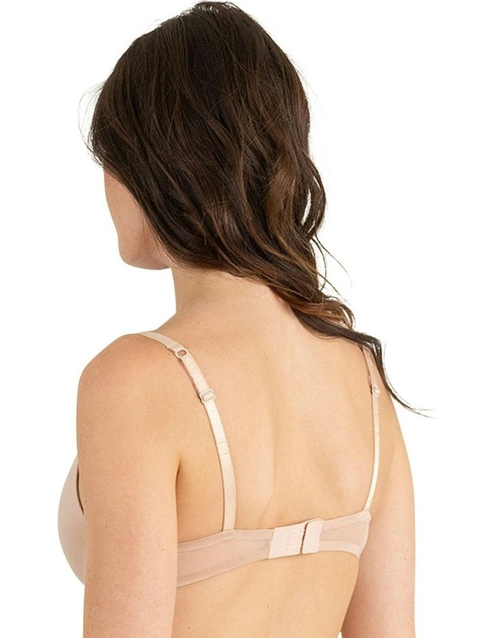 Bianca Seamless Wirefree Push Up Plunge Bra in Dune image 2