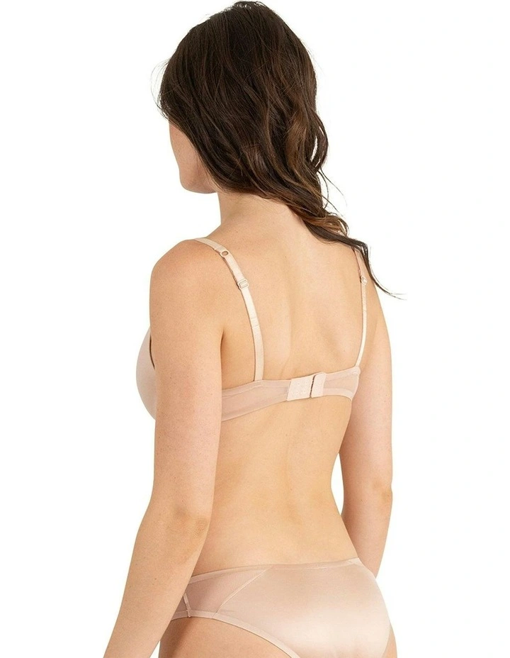Bianca Seamless Wirefree Push Up Plunge Bra in Dune image 5