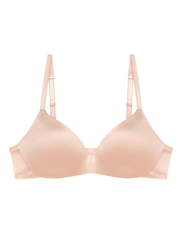 Bianca Seamless Wirefree Push Up Plunge Bra in Dune image 6