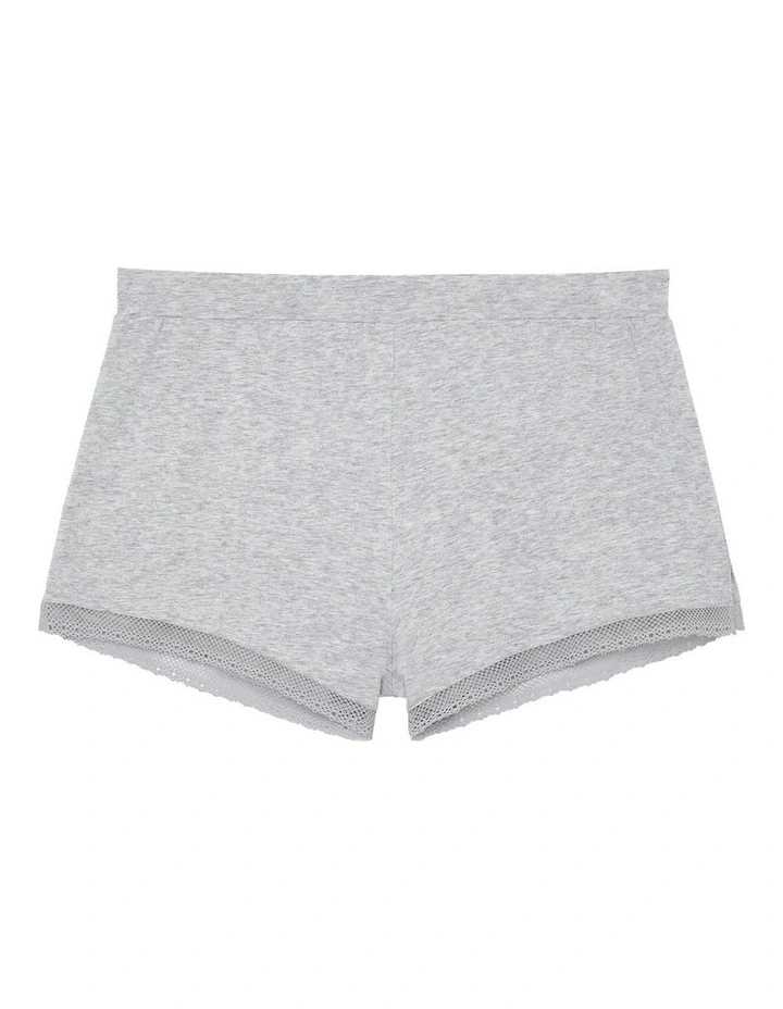 Charlotte Soft Cotton & Modal Pyjama Short in Heather Gray image 7