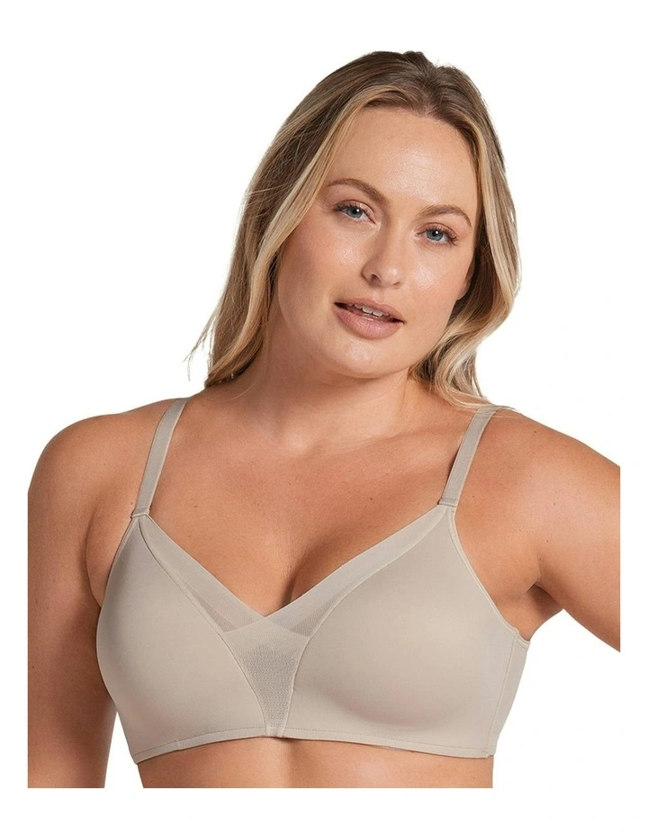 Magical Light & Natural Wireless Push Up Bra in Nude image 1