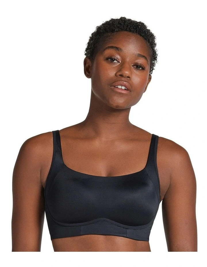 Everyday Supportive Side & Back Smoothing Wireless Bra in Black image 1