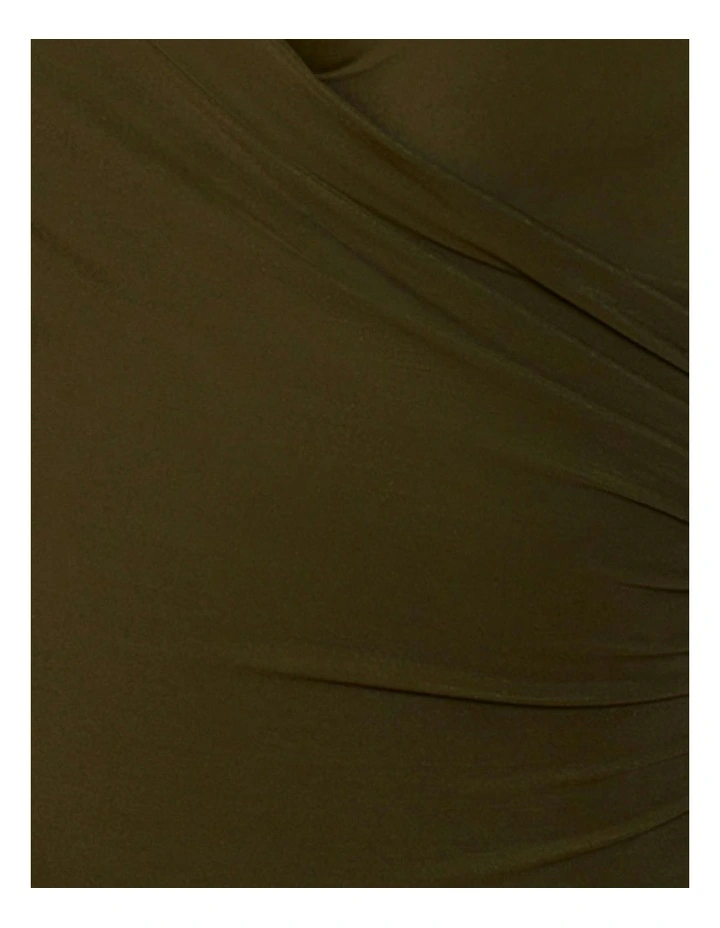 Razzle Dazzle Siren Crossover Shaping Swimsuit in Nori image 6