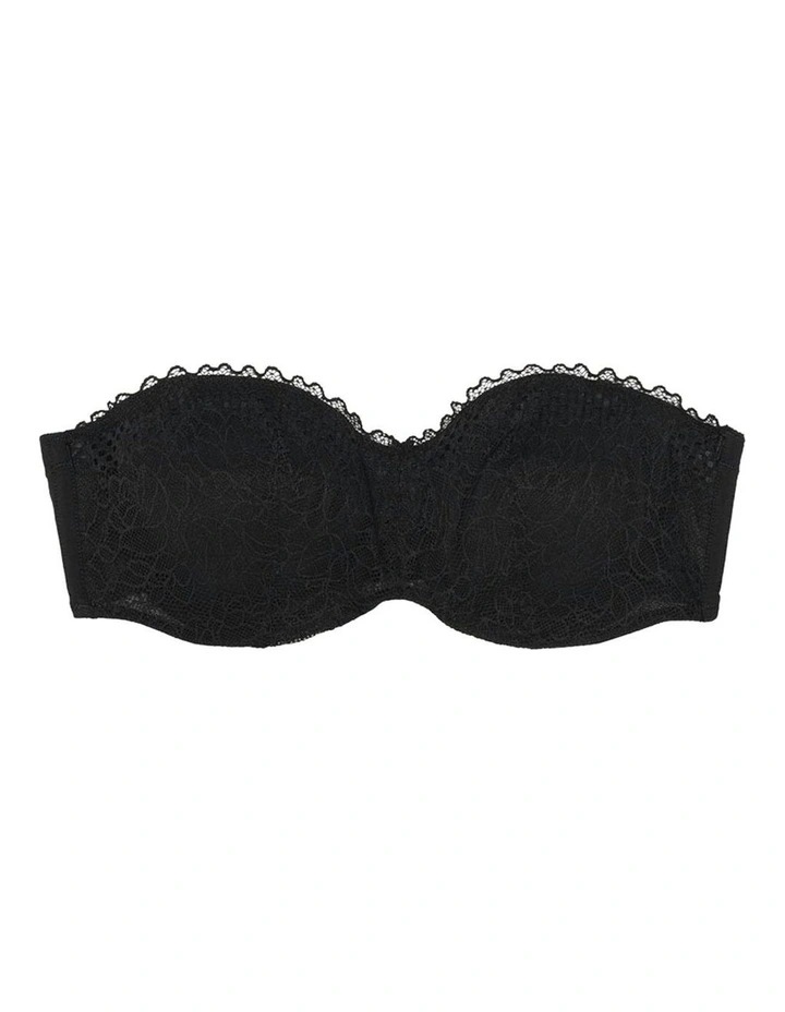 Pila Wired Lace Bandeau Convertible To Strapless Bra in Black image 7