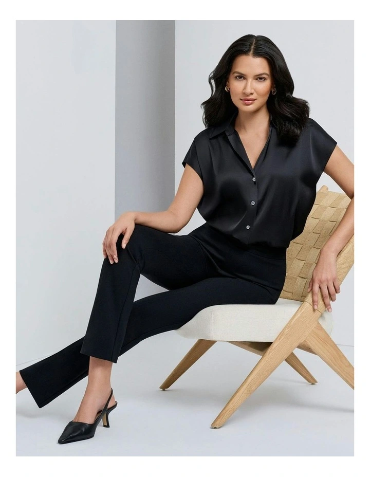 Mirasculpt Tummy Control Slim Fit Pants in Black image 4