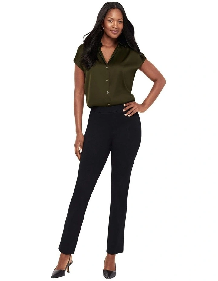 Mirasculpt Tummy Control Slim Fit Pants in Black image 5