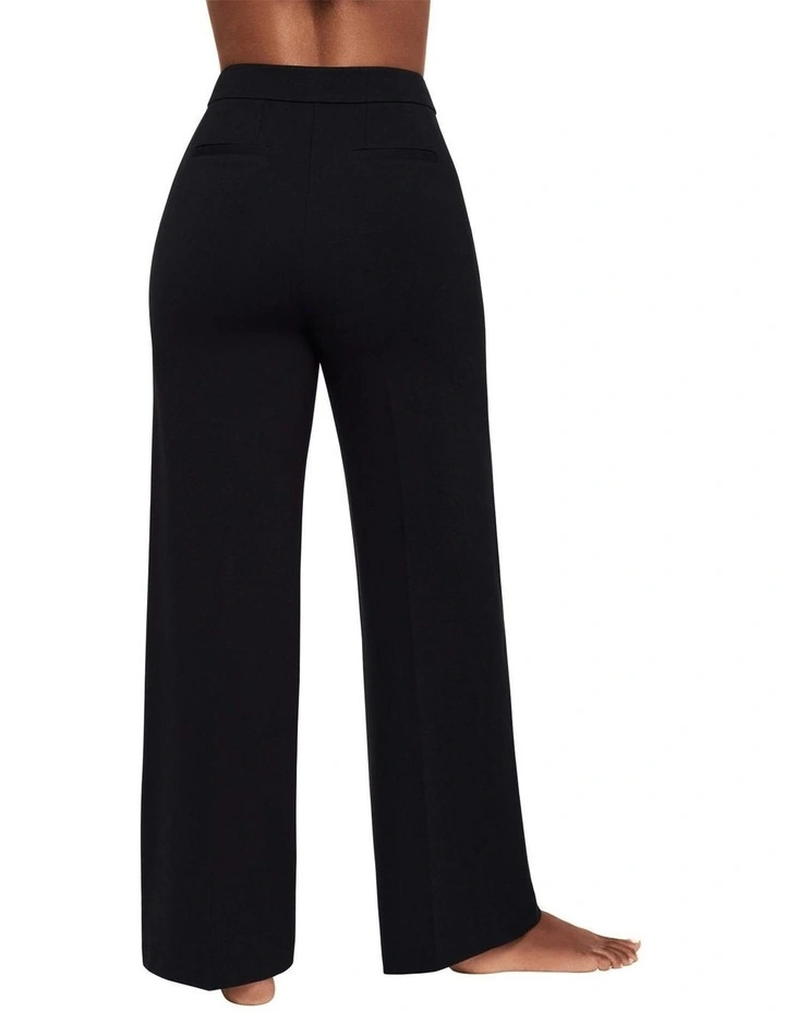 Mirasculpt Tummy Control Wide Leg Pants in Black image 2