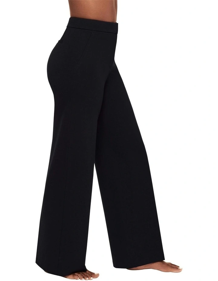 Mirasculpt Tummy Control Wide Leg Pants in Black image 4