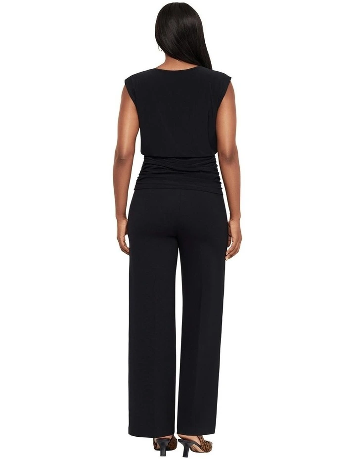 Mirasculpt Tummy Control Wide Leg Pants in Black image 6
