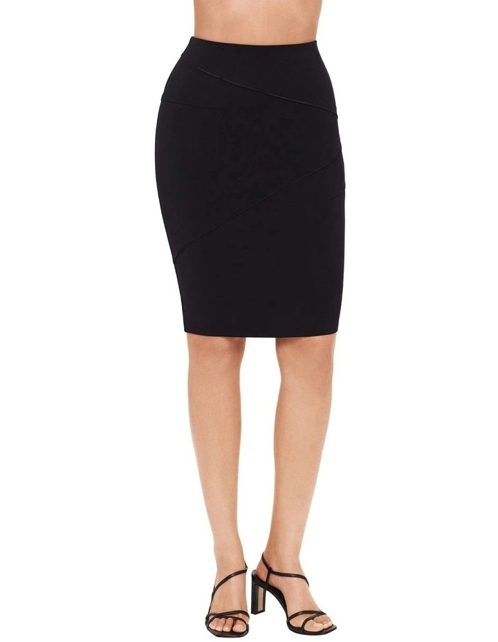 Mirasculpt Pencil Skirt With Shapewear Effect in Black image 1