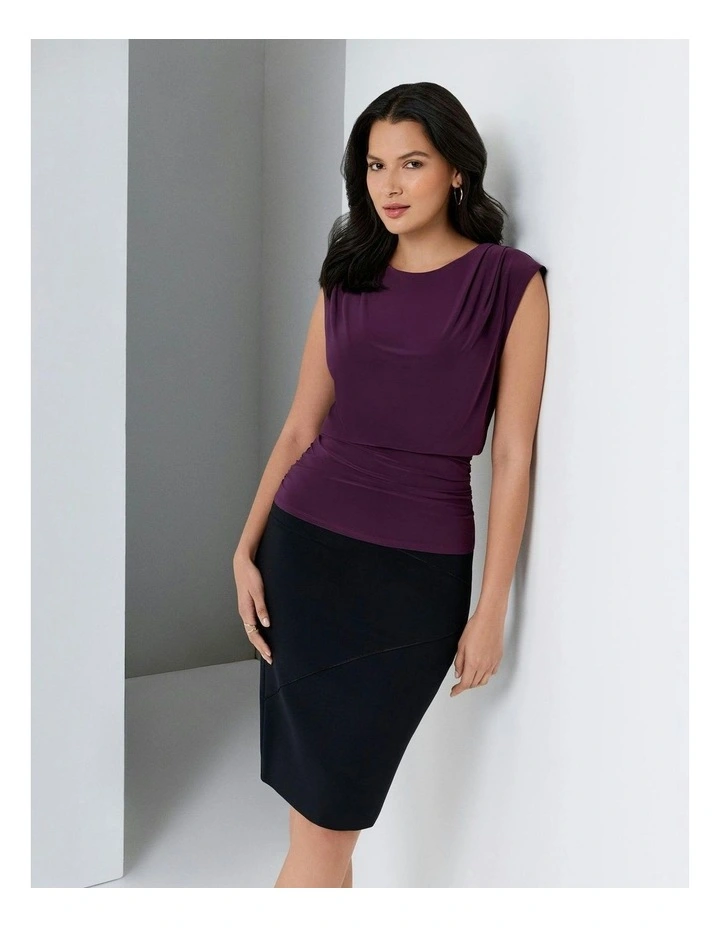 Mirasculpt Pencil Skirt With Shapewear Effect in Black image 4