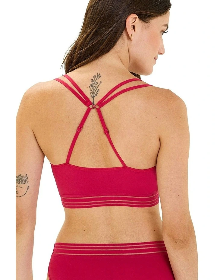 Zen Light Seamless Moulded Wirefree Bra in Granita Pink image 5