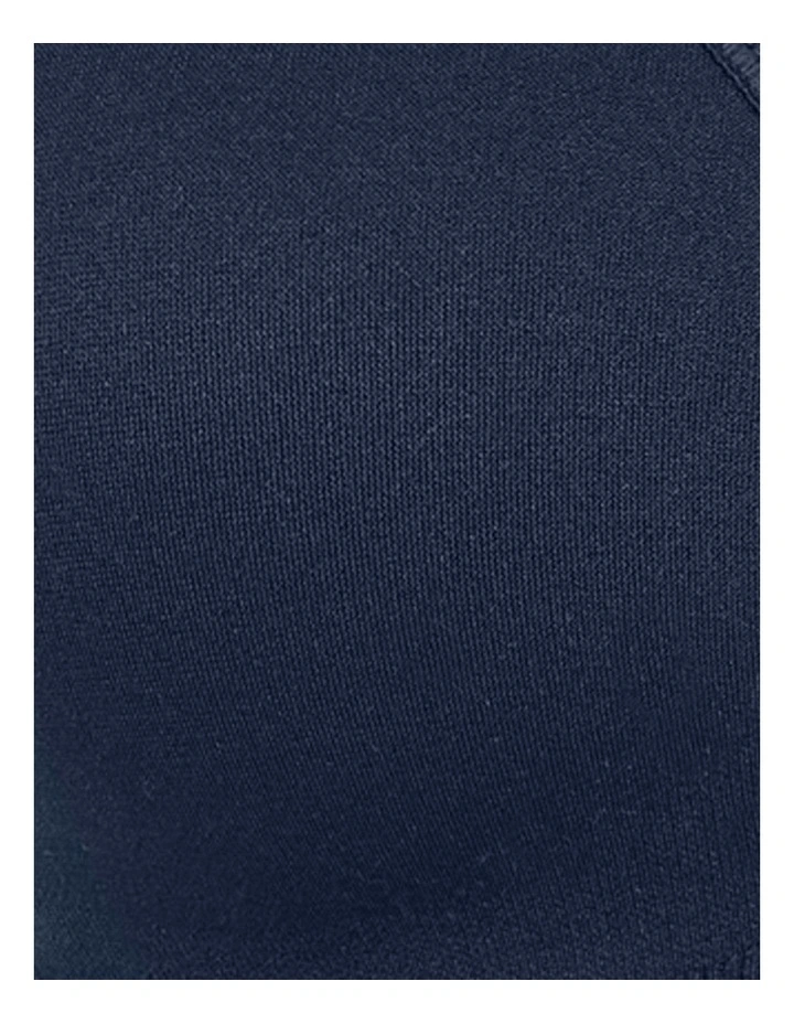 Zen Attitude Lightly Padded Seamless Bralette in Black Iris image 6