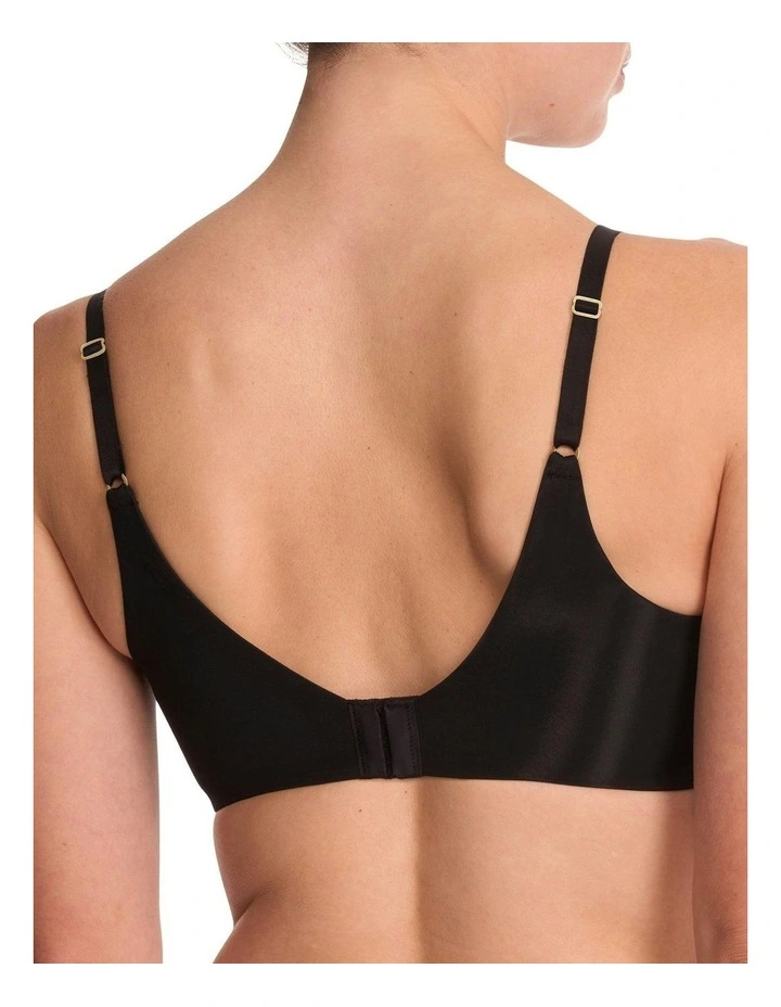 Cloud Comfort Wired Back-Smoothing T-Shirt Bra in Black image 2