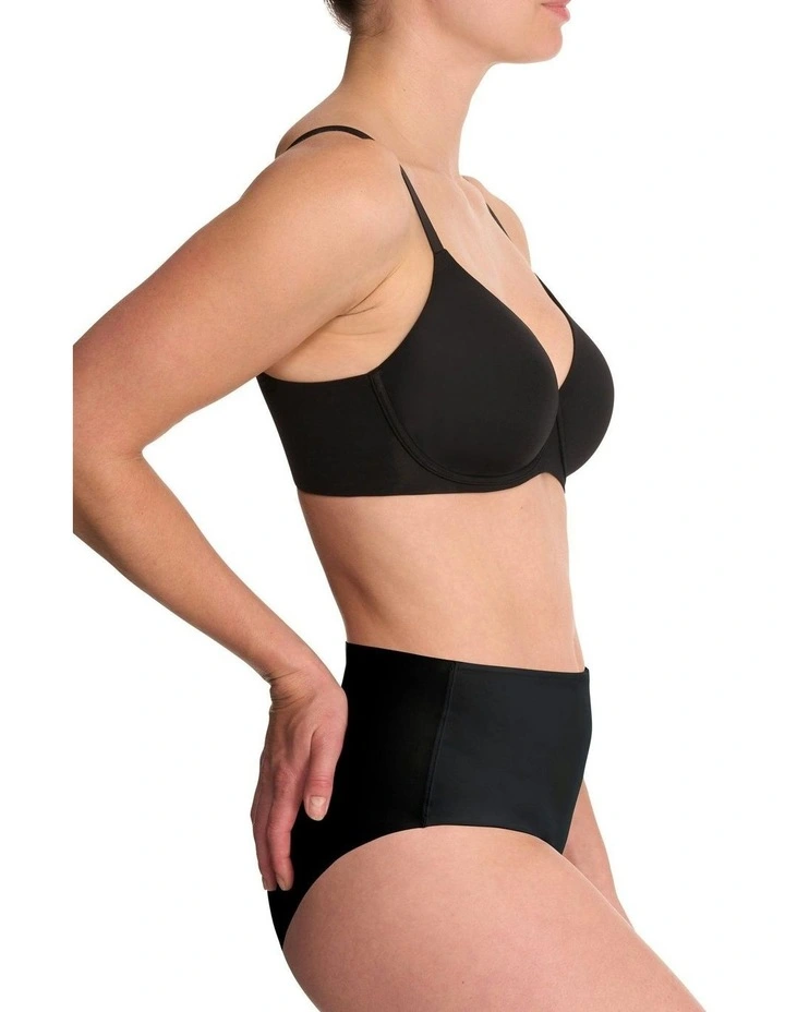 Cloud Comfort Wired Back-Smoothing T-Shirt Bra in Black image 5