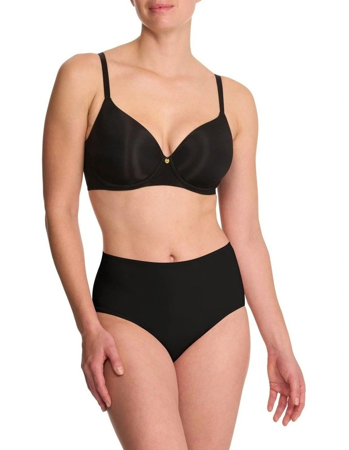 Cloud Comfort Wired Back-Smoothing T-Shirt Bra in Black image 6