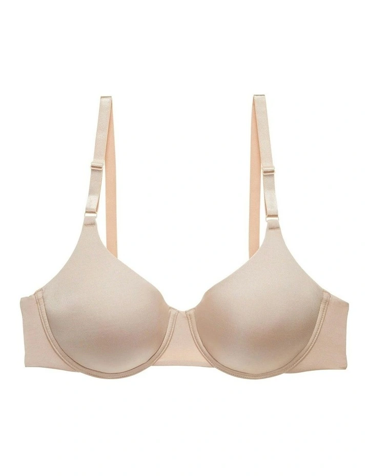 Liquid Moulded Seamless Full Cup T-Shirt Bra in Lt.Mocha image 4