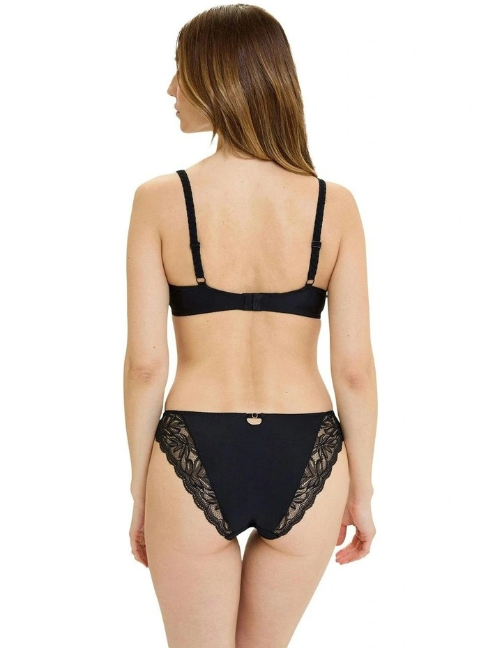 Suzan Wired Unlined Full Cup Lace Bra in Black image 6