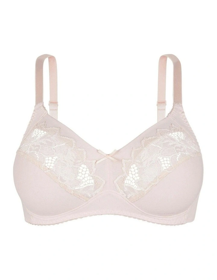 Coton d'Arum Wirefree Organic Cotton Bra in Silver Peony image 7