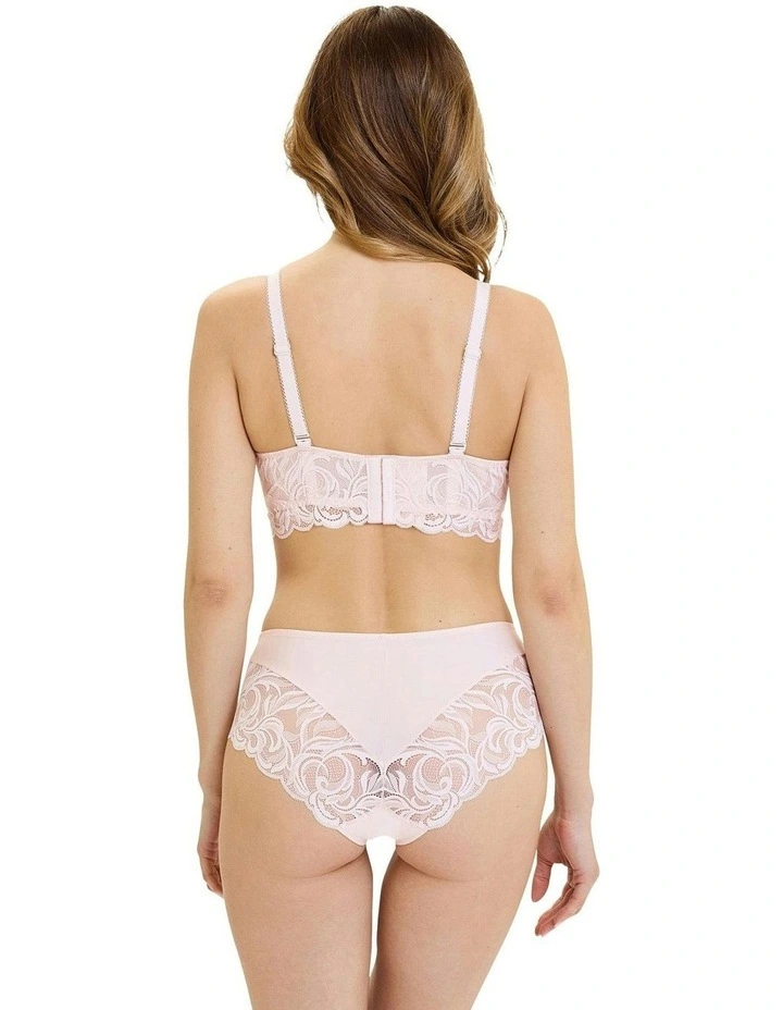 Carla Unpadded Wirefree Lace Bra in Pink Pearl image 6