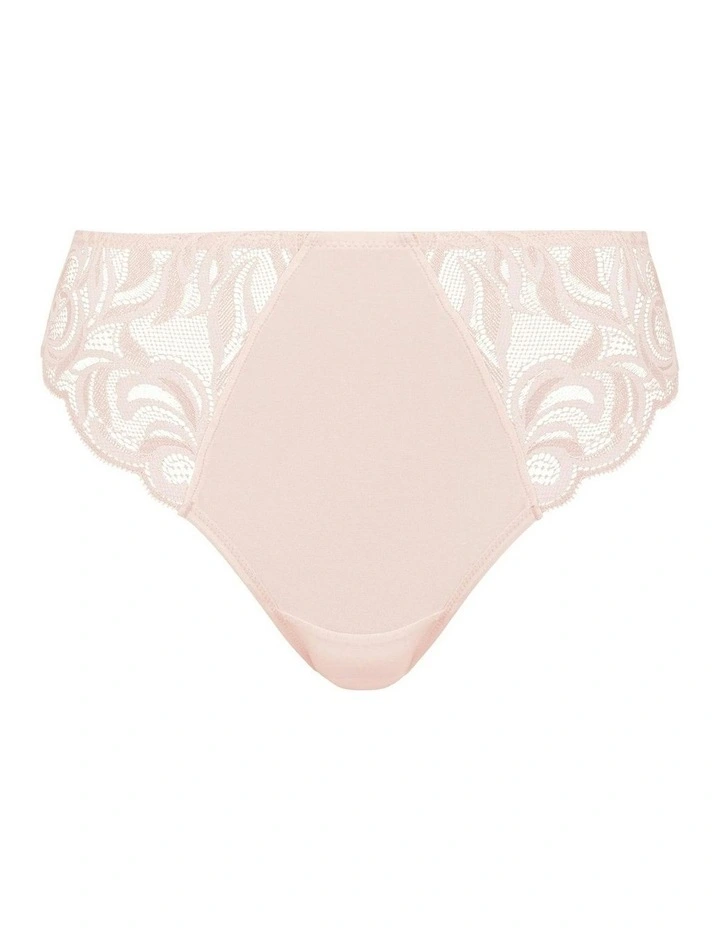 Carla Satin Microfibre & Lace Bikini Brief in Pink Pearl image 7