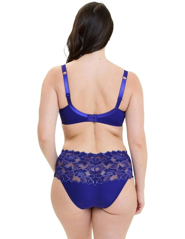 Arum Mid-Rise Lace Brief in Royal Blue image 6