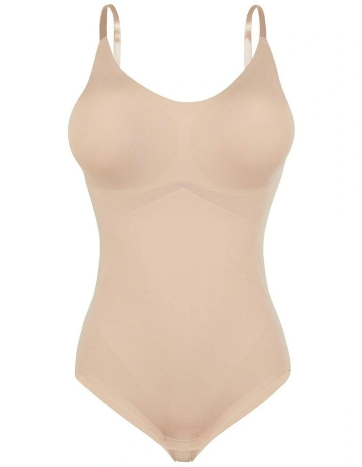 Pure Invisibility Light Shaping Bodysuit With Padded Cups in Blush image 7