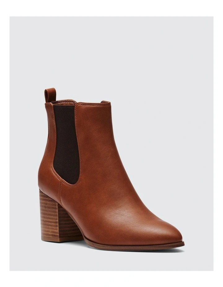 Cinderella Ankle Boots in Dark Camel image 2