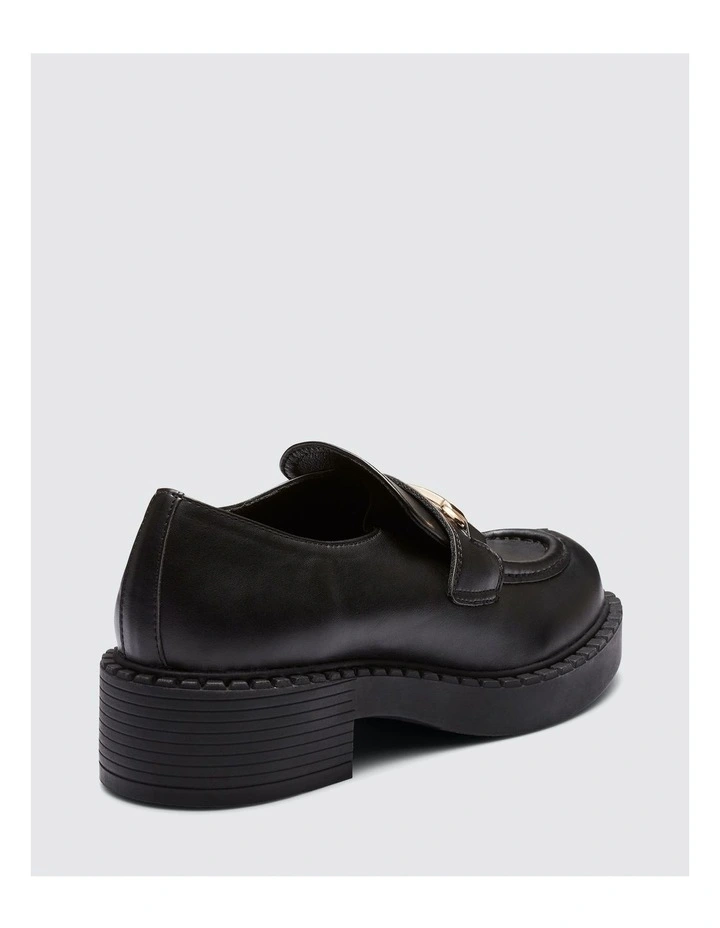 Elias Slip-on Loafers in Black Smooth image 3