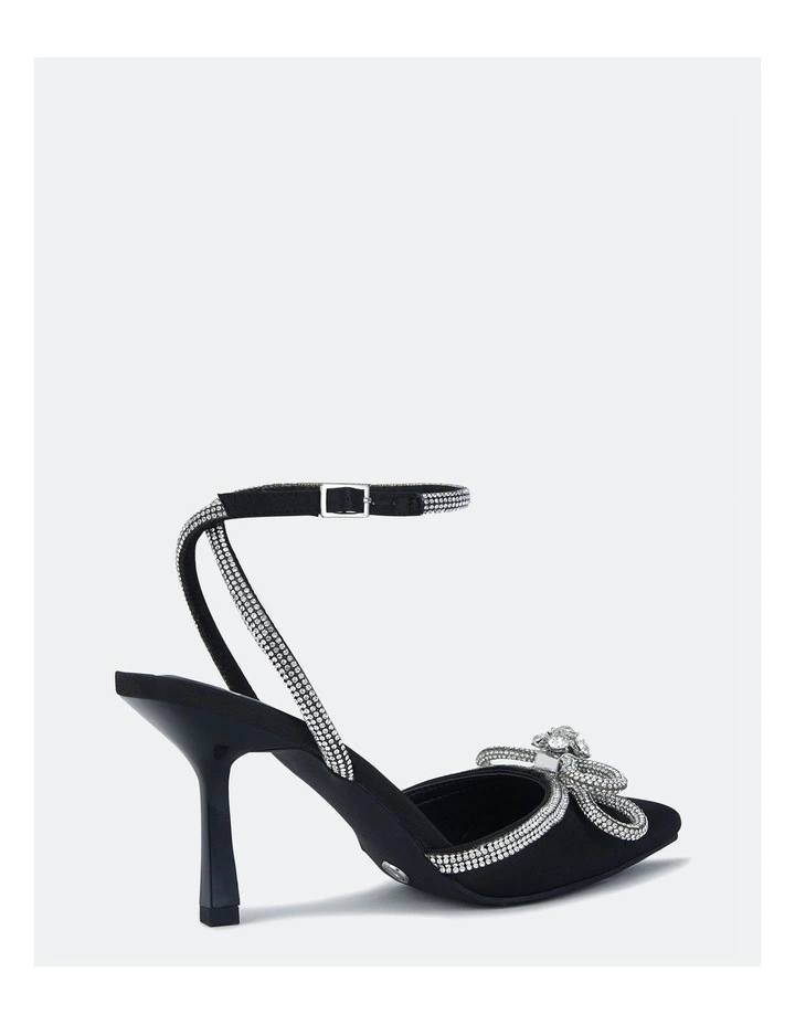 Icarus Heels in Black Satin image 3