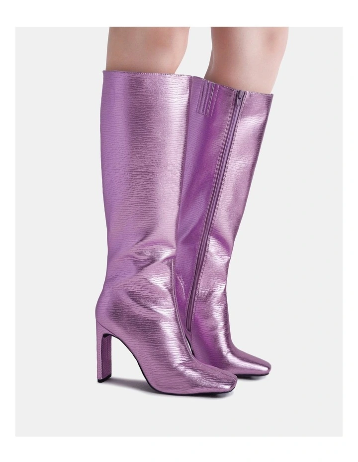 Zodiak Boot in Pink Metallic image 2