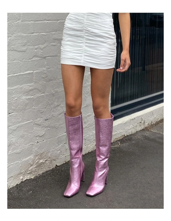 Zodiak Boot in Pink Metallic image 7