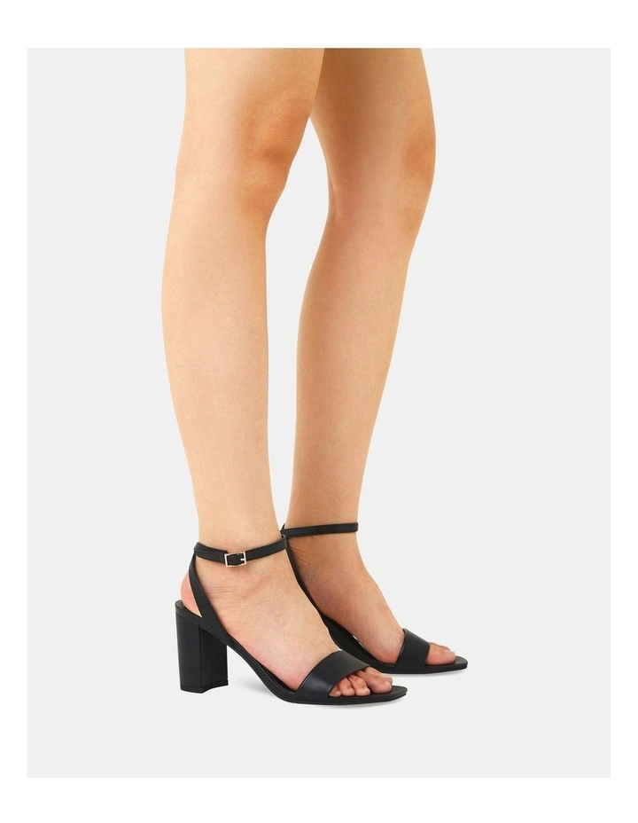 Martinez Strappy Heels in Black image 2