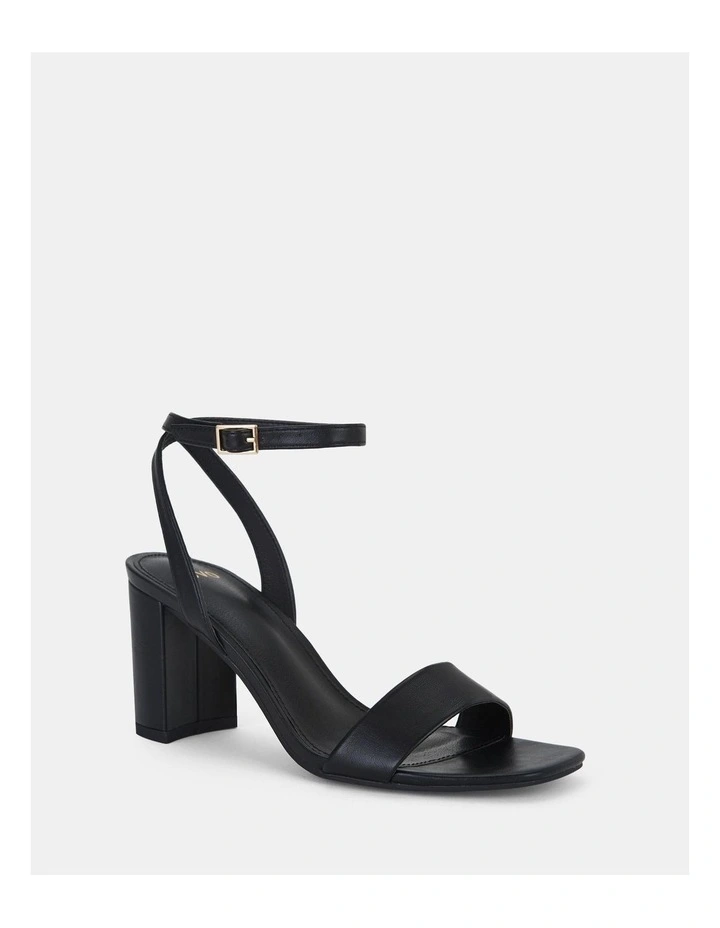 Martinez Strappy Heels in Black image 3