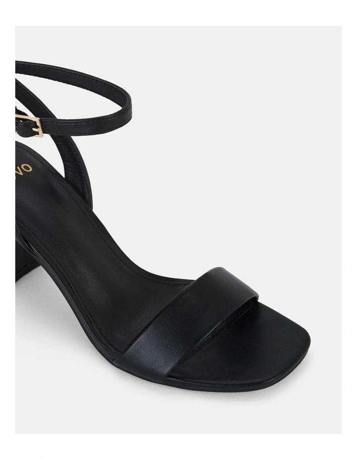 Martinez Strappy Heels in Black image 4