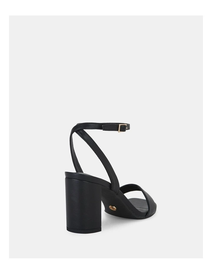 Martinez Strappy Heels in Black image 6