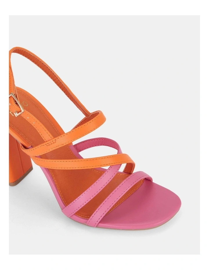 Mimosa Strappy Heels in Multicolour image 4