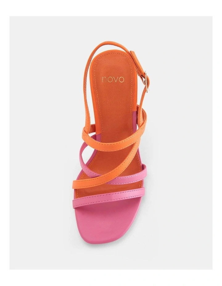 Mimosa Strappy Heels in Multicolour image 5